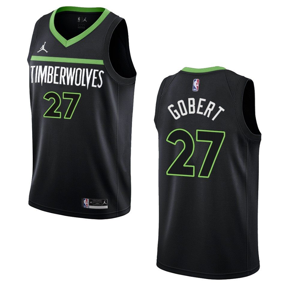 Rudy Gobert Black Statement Edition 2022-23 Minnesota Timberwolves Swingman Basketball Jersey