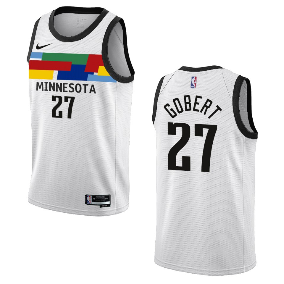 Rudy Gobert City Edition Minnesota Timberwolves 2022-23 White Swingman Basketball Jersey