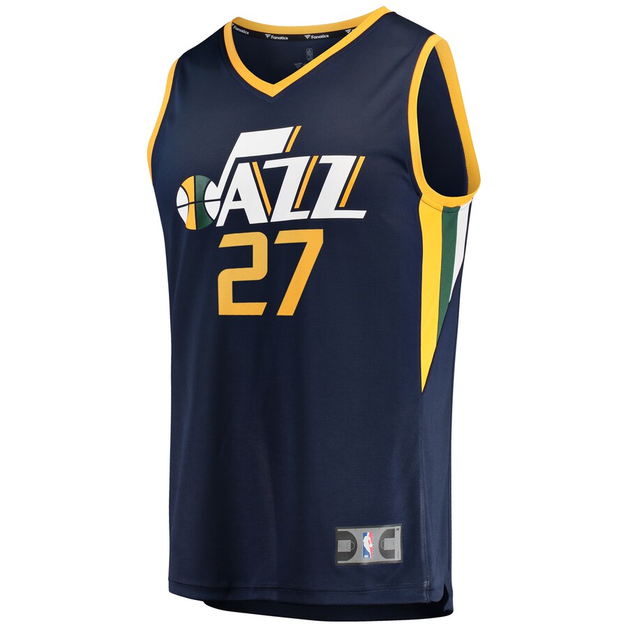 Alternative view of Rudy Gobert Utah Jazz Fanatics Branded Youth Fast Break Player Basketball Jersey - Icon Edition - Navy