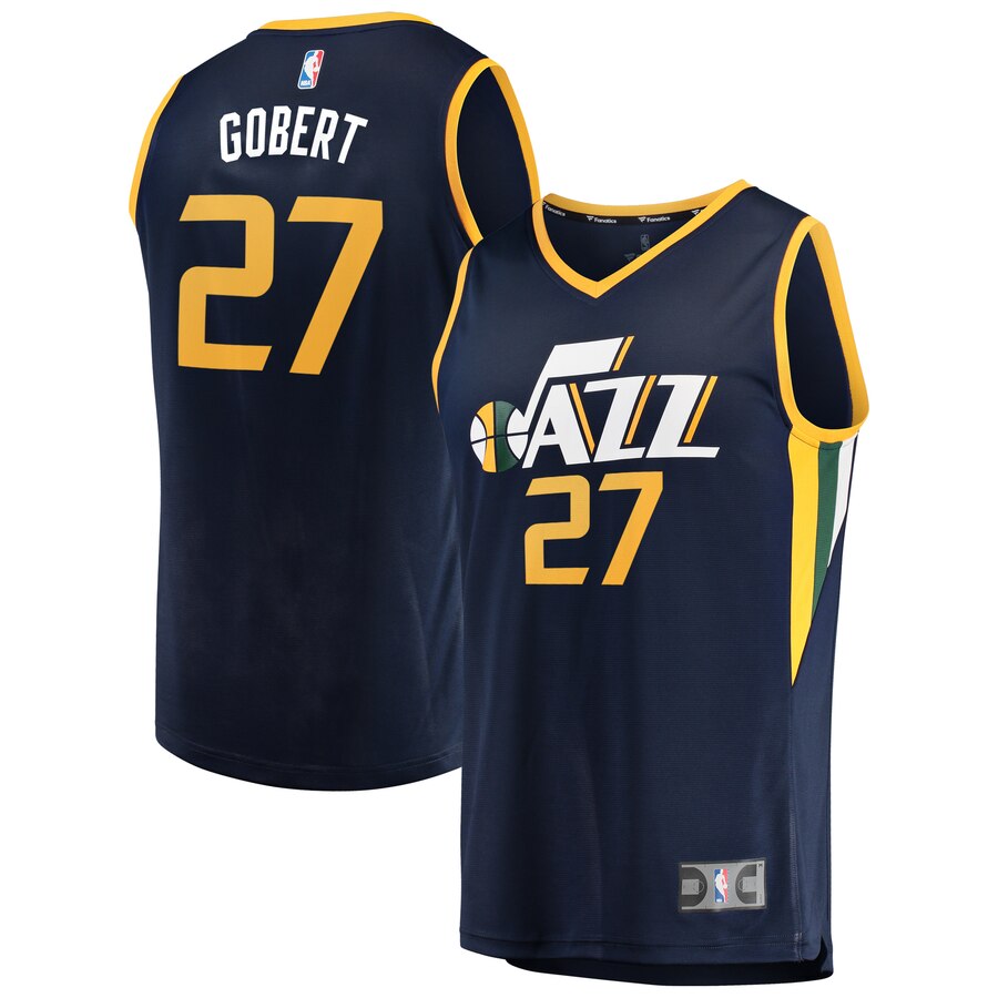Rudy Gobert Utah Jazz Fanatics Branded Youth Fast Break Player Basketball Jersey - Icon Edition - Navy