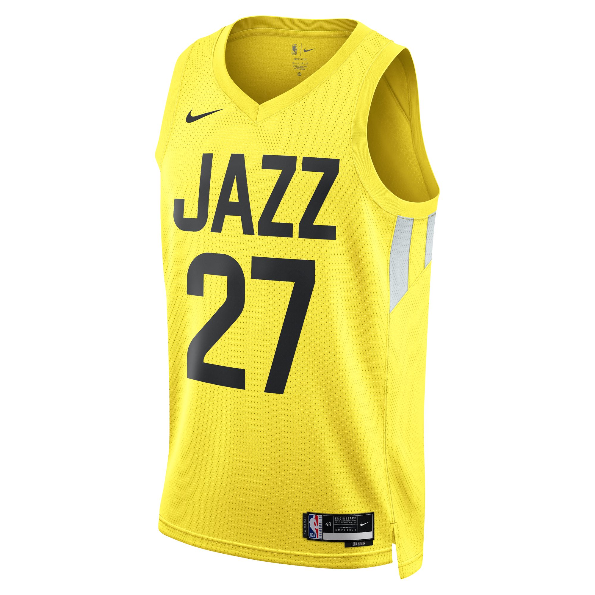 Alternative view of Rudy Gobert Utah Jazz Unisex Swingman Basketball Jersey – Icon Edition – Gold