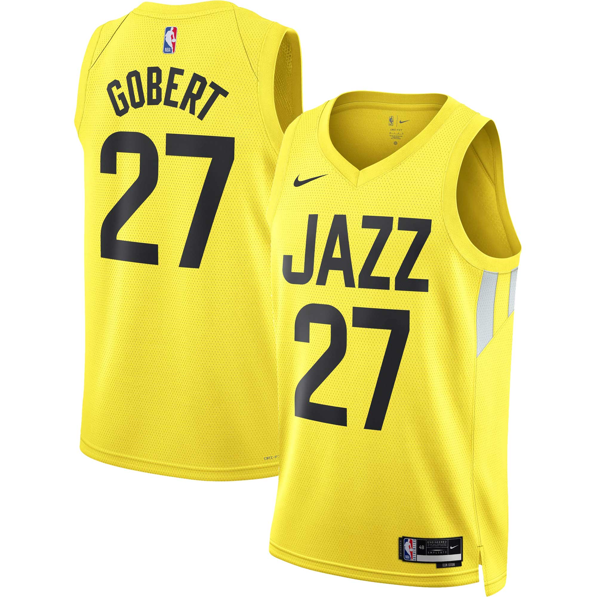 Rudy Gobert Utah Jazz Unisex Swingman Basketball Jersey – Icon Edition – Gold