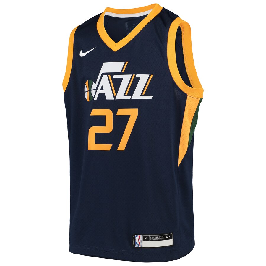 Alternative view of Rudy Gobert Utah Jazz Youth Swingman Basketball Jersey - Navy - Icon Edition
