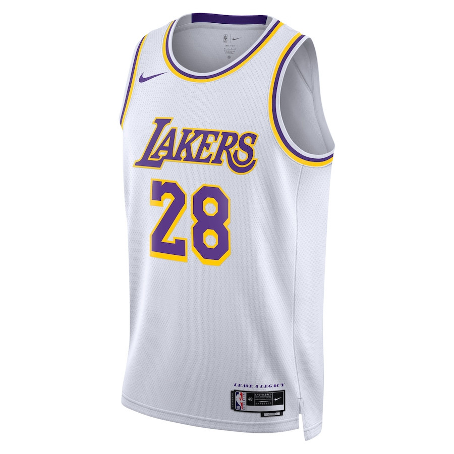 Alternative view of Rui Hachimura 28 Los Angeles Lakers Unisex Swingman Basketball Jersey - Association Edition - White - JS773 