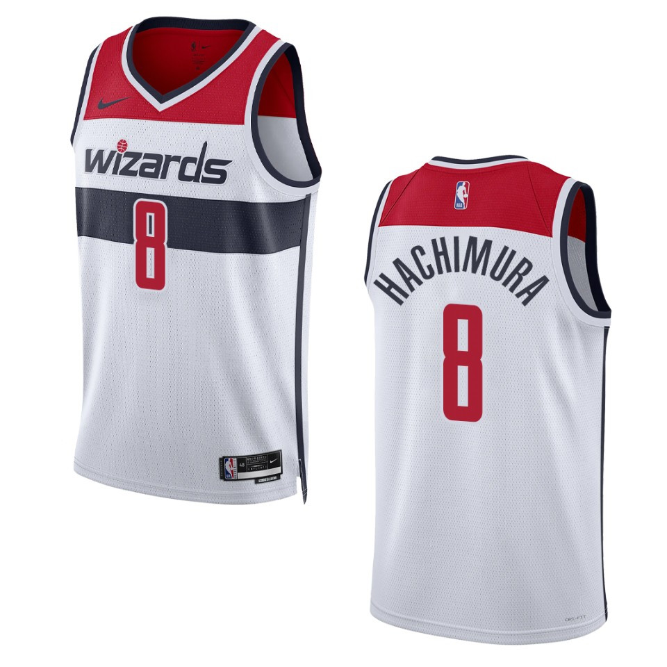 Rui Hachimura Association Edition Washington Wizards 2022-23 White Swingman Basketball Jersey