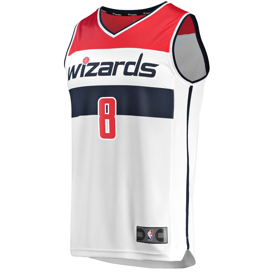 Alternative view of Rui Hachimura Washington Wizards Fanatics Branded 2019/20 Fast Break Replica Player Jersey – Association Edition – White
