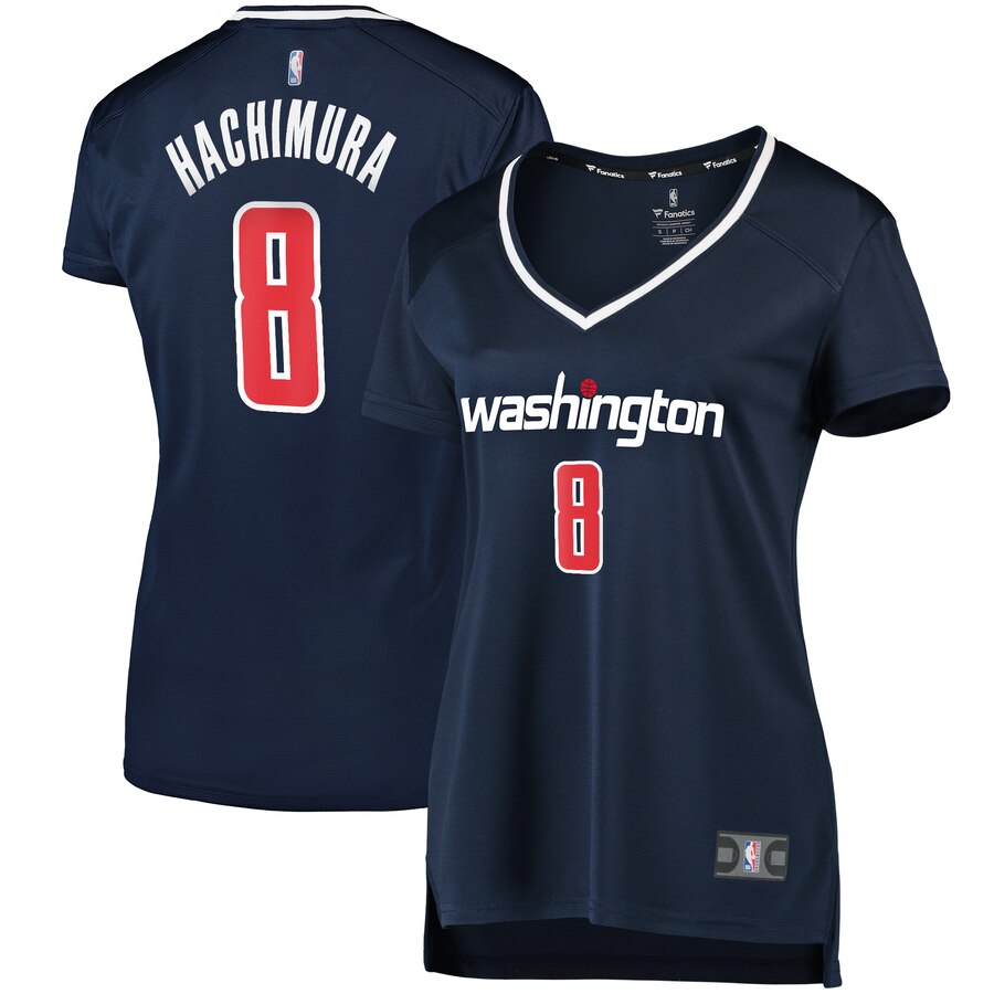 Rui Hachimura Washington Wizards Fanatics Branded Women’s Fast Break Replica Jersey Navy – Statement Edition