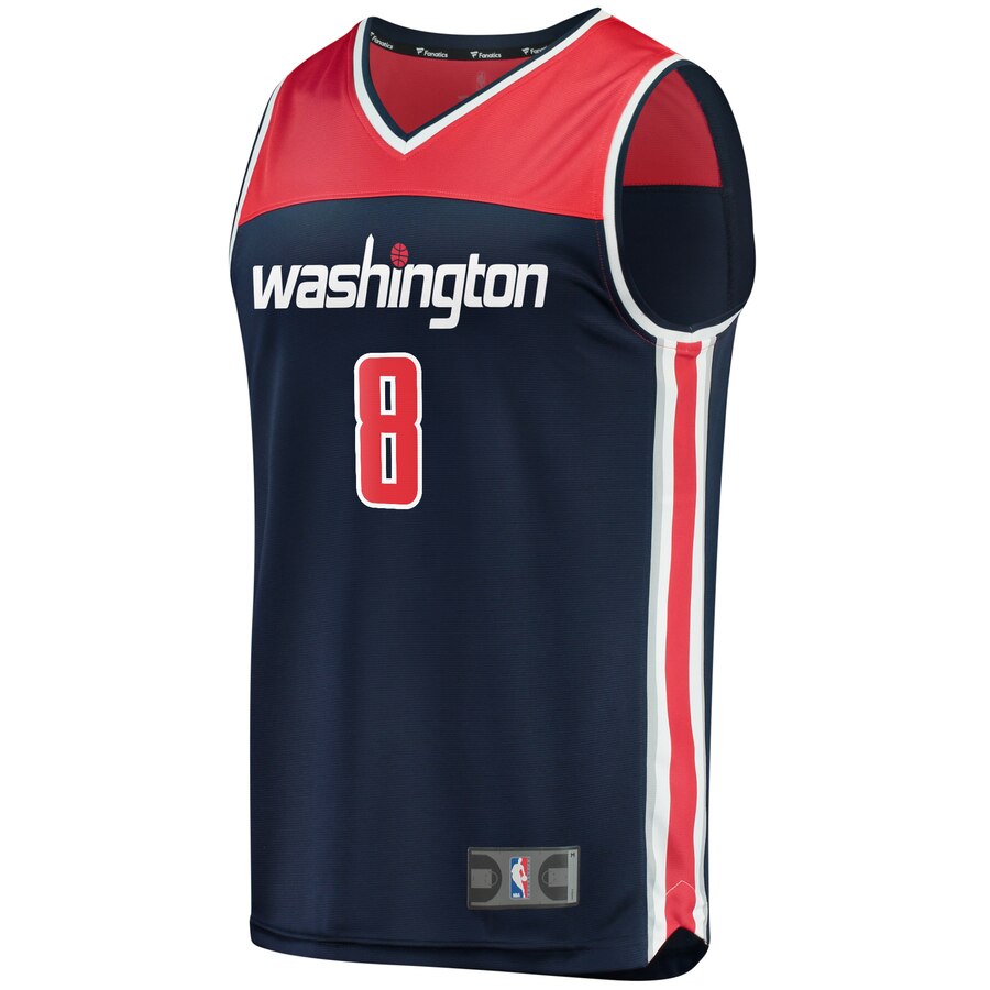 Alternative view of Rui Hachimura Washington Wizards Fanatics Branded Youth Fast Break Replica Jersey Navy - Statement Edition