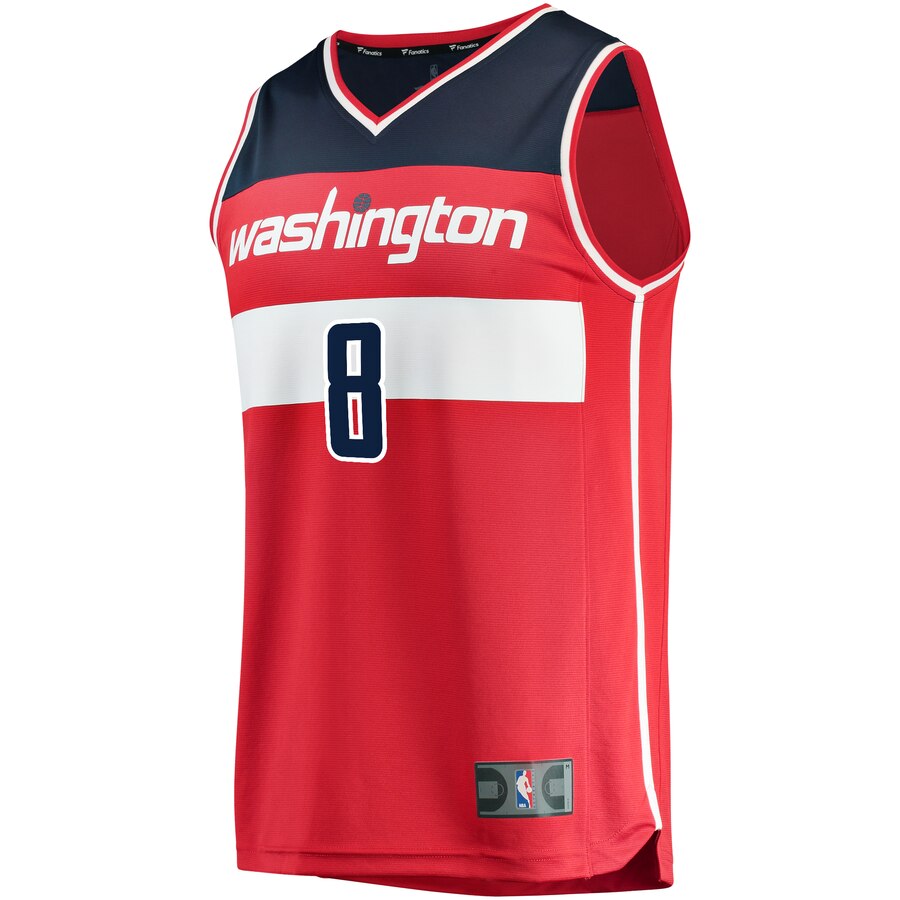 Alternative view of Rui Hachimura Washington Wizards Fanatics Branded Youth Fast Break Replica Basketball Jersey Red - Icon Edition