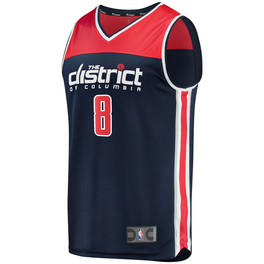 Alternative view of Rui Hachimura Washington Wizards Fanatics Branded Youth Fast Break Replica Player Team Basketball Jersey - Statement Edition - Navy