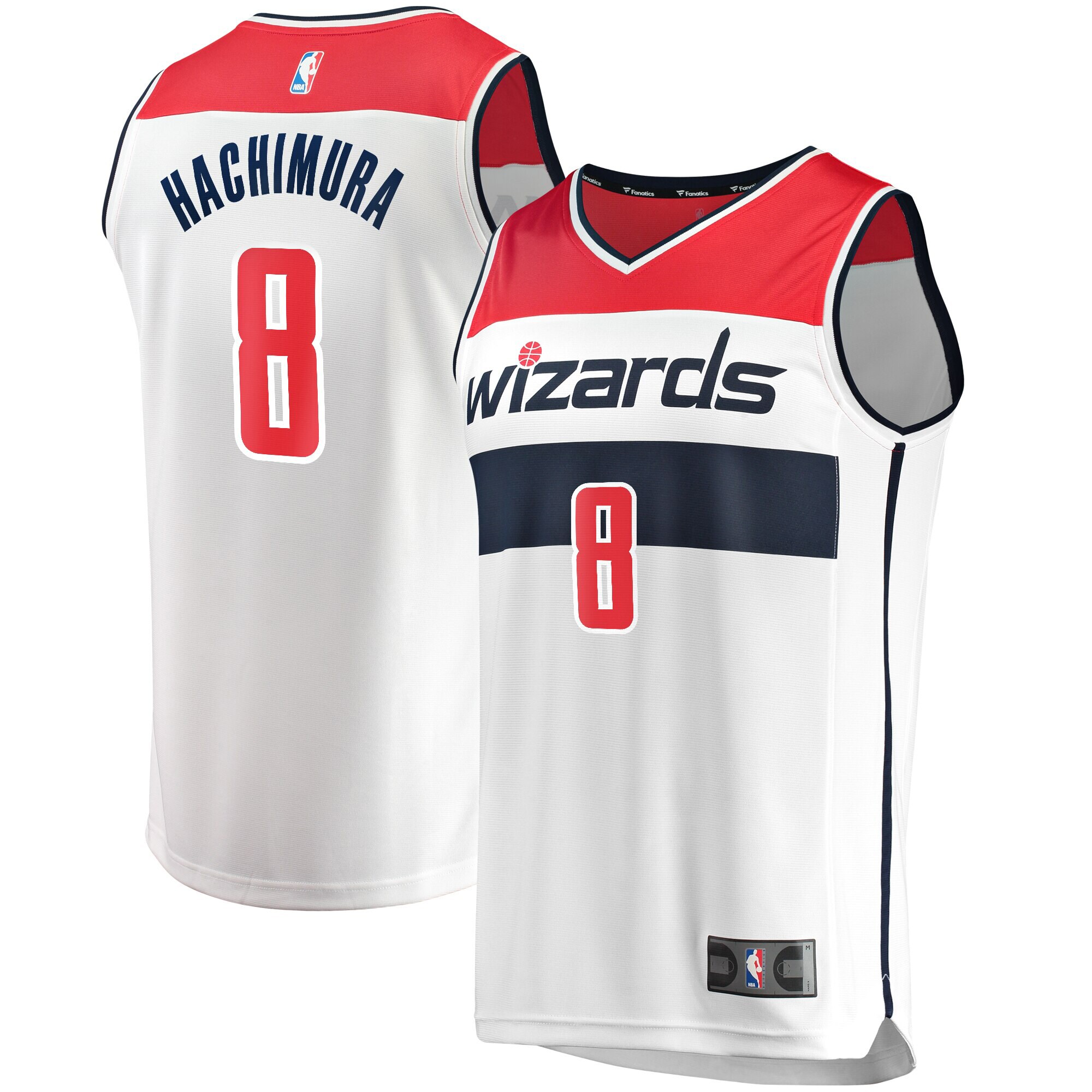 Rui Hachimura Washington Wizards Fanatics Youth Fast Break Player Replica Basketball Jersey - Association Edition - White