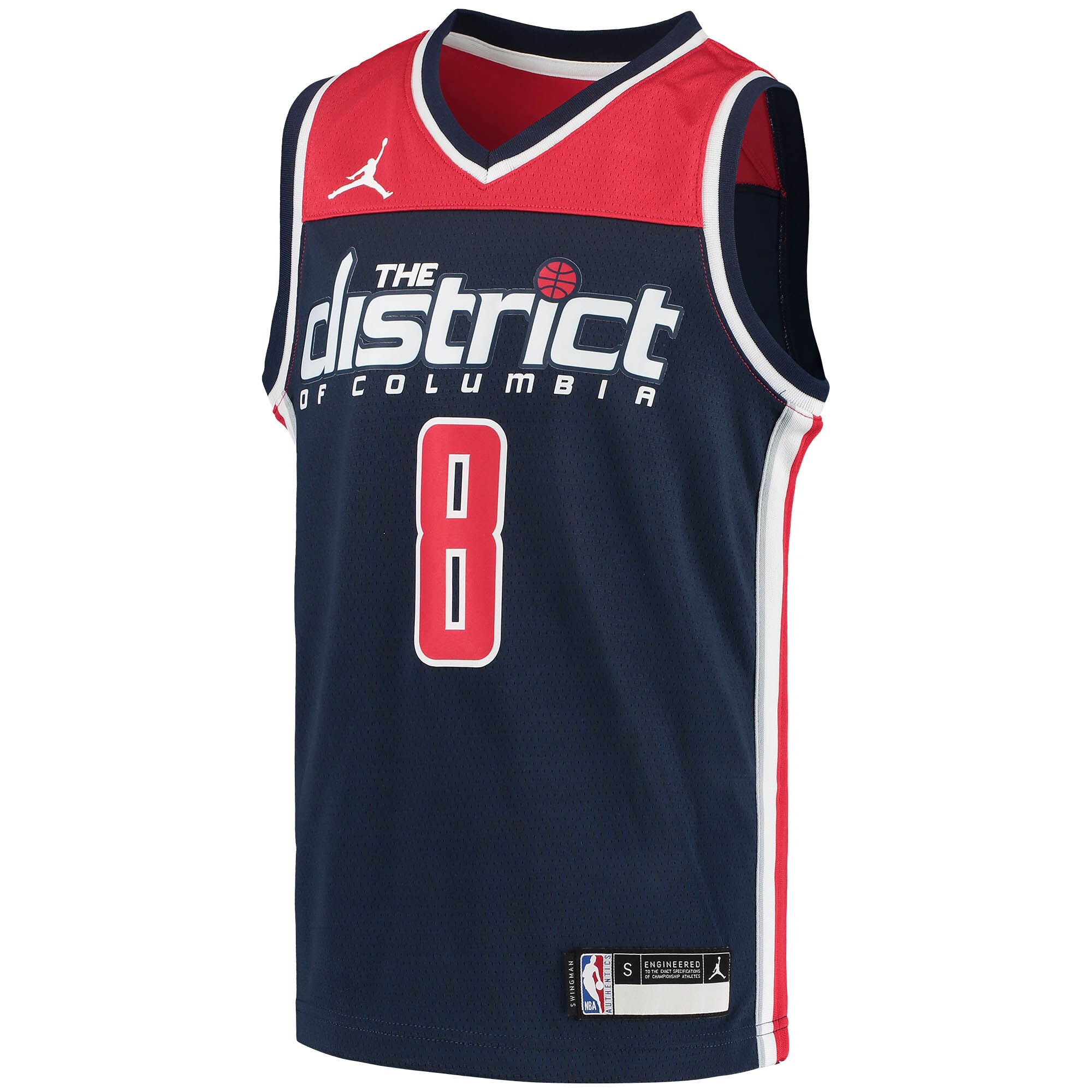Alternative view of Rui Hachimura Washington Wizards Jordan Brand Youth 2020/21 Swingman Player Basketball Jersey – Statement Edition – Navy