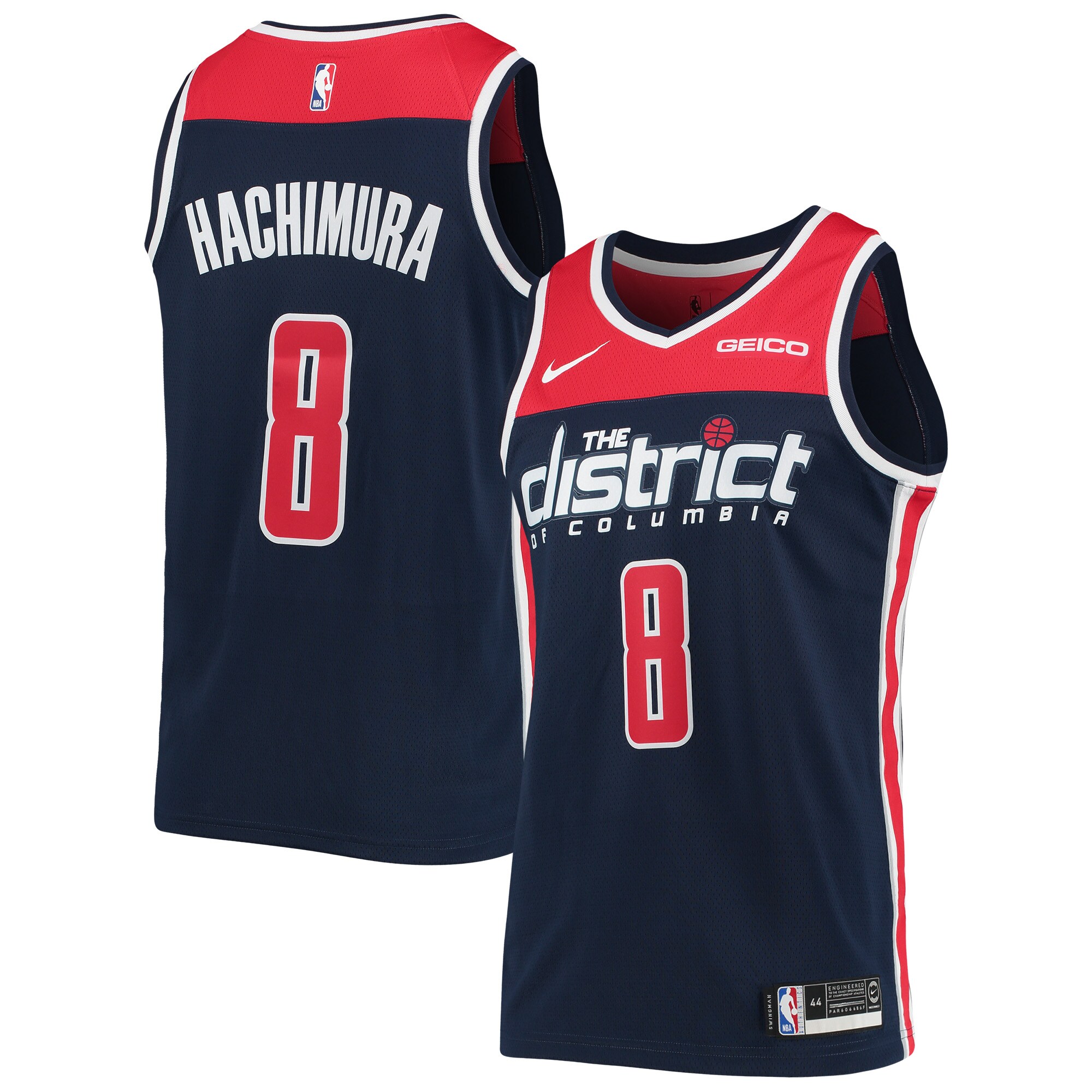 Rui Hachimura Washington Wizards Swingman Player Basketball Jersey - Icon Edition - Navy