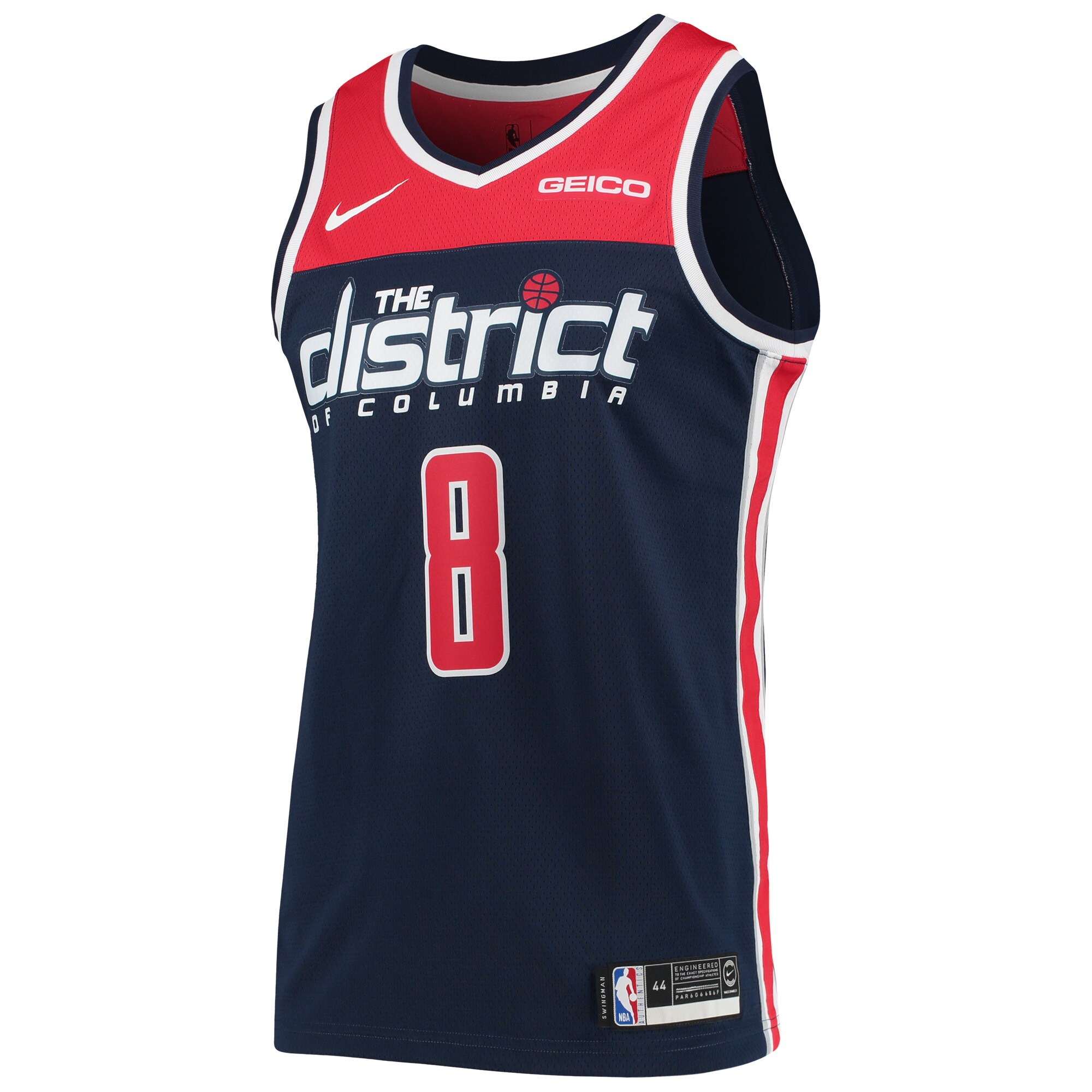 Alternative view of Rui Hachimura Washington Wizards Swingman Player Basketball Jersey - Icon Edition - Navy