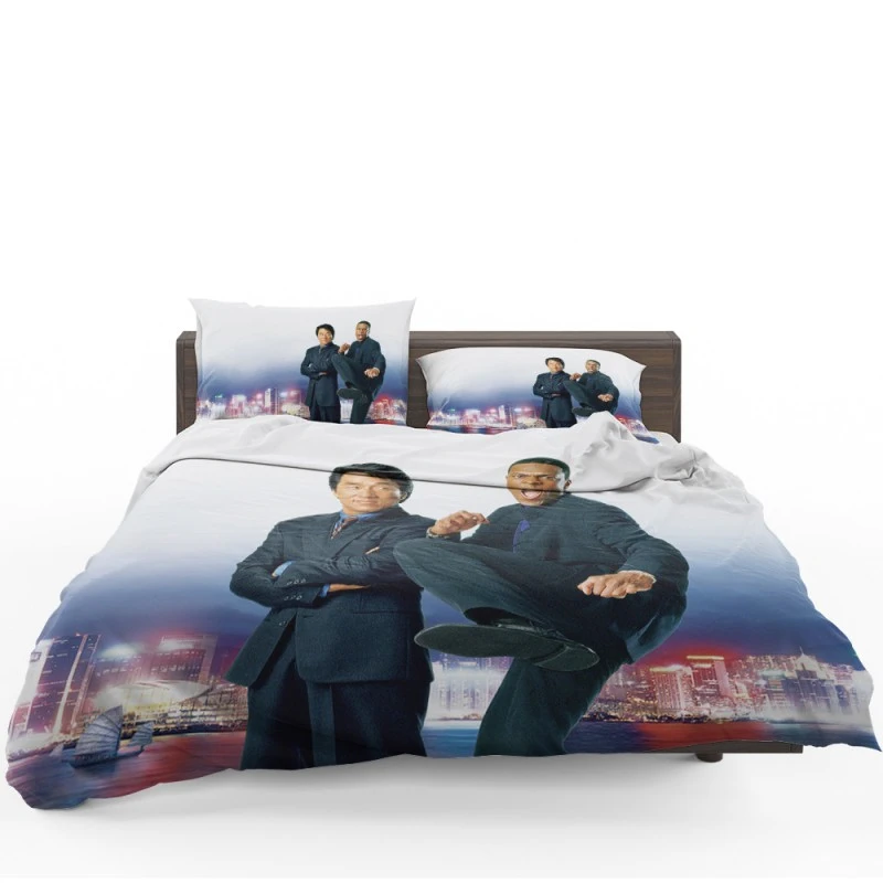 Rush Hour 2 Movie Jackie Chan Chris Tucker Bedding Set - Custom Bedding Set