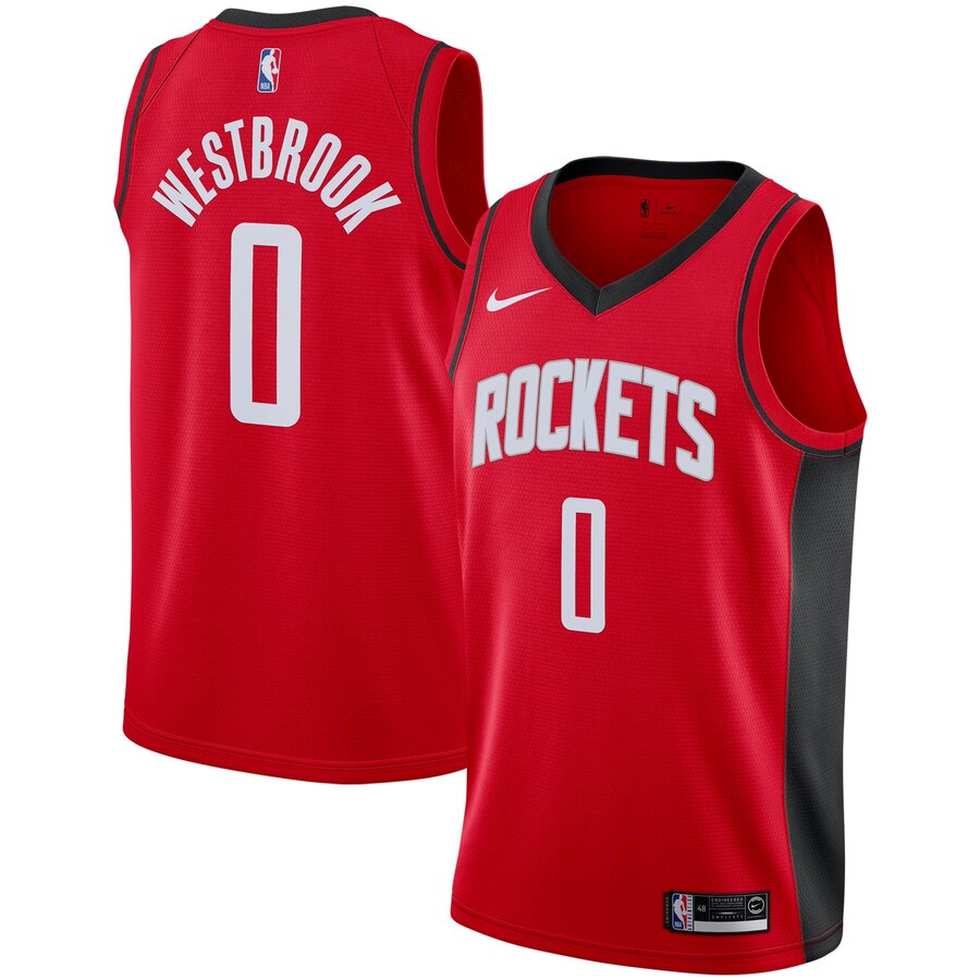 Russell Westbrook Houston Rockets 2019/2020 Swingman Basketball Jersey - Icon Edition - Red