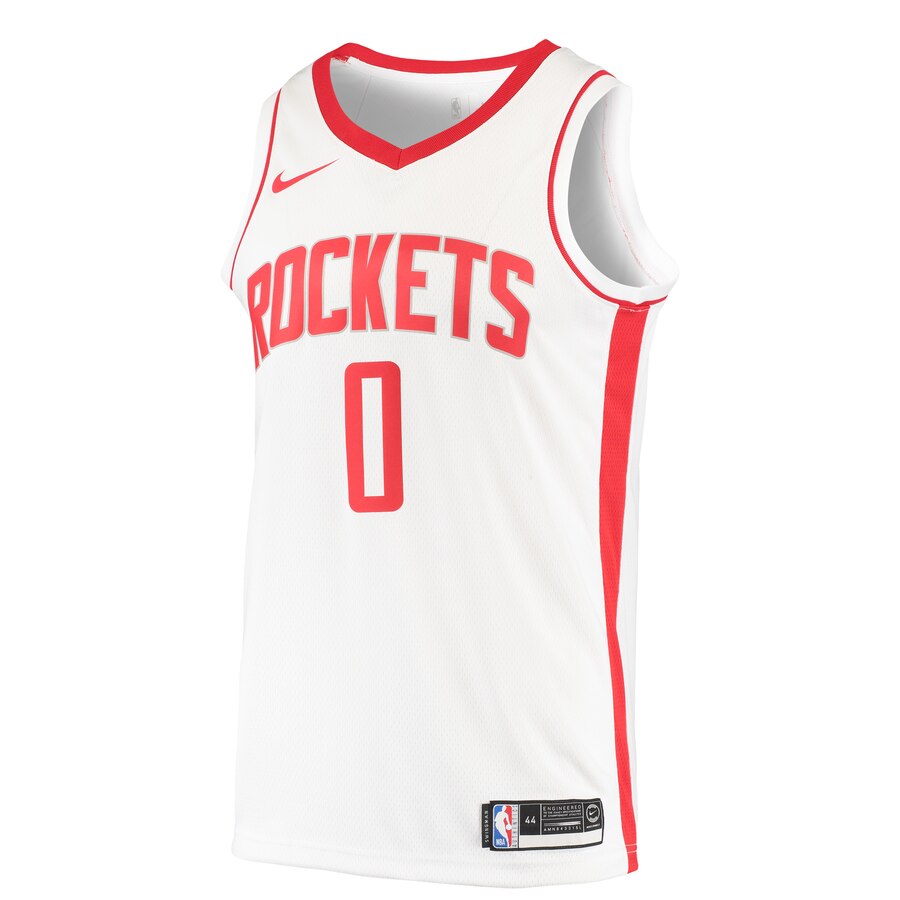 Alternative view of Russell Westbrook Houston Rockets 2019/2020 Swingman Basketball Jersey – Association Edition – White