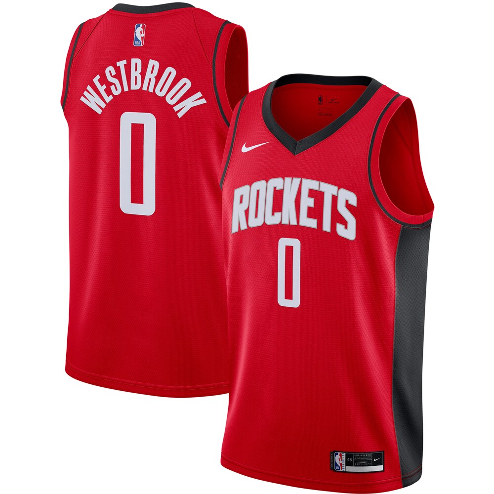 Russell Westbrook Houston Rockets 2020/21 Swingman Basketball Jersey Red - Icon Edition