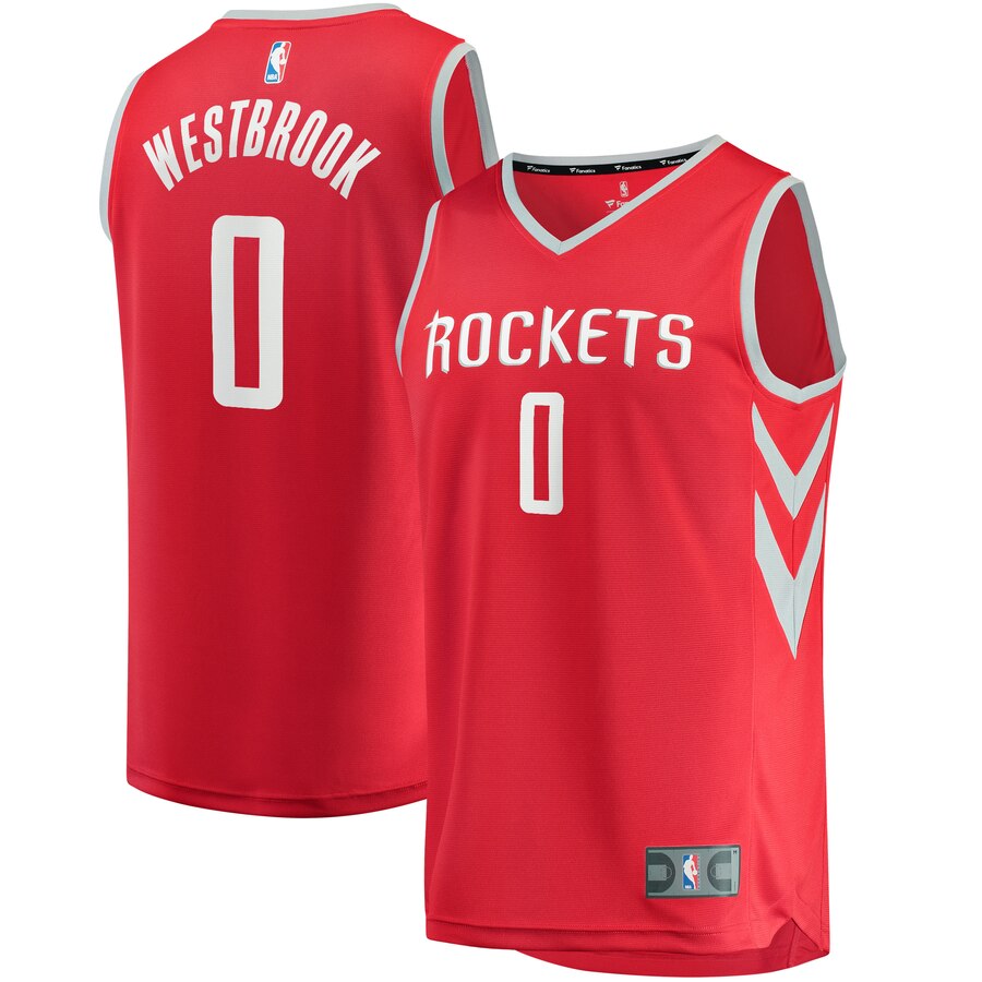 Russell Westbrook Houston Rockets Fanatics Branded 2019-20 Fast Break Replica Player Basketball Jersey Red - Icon Edition