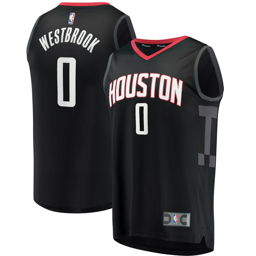 Russell Westbrook Houston Rockets Fanatics Branded Youth Fast Break Replica Basketball Jersey Black - Statement Edition