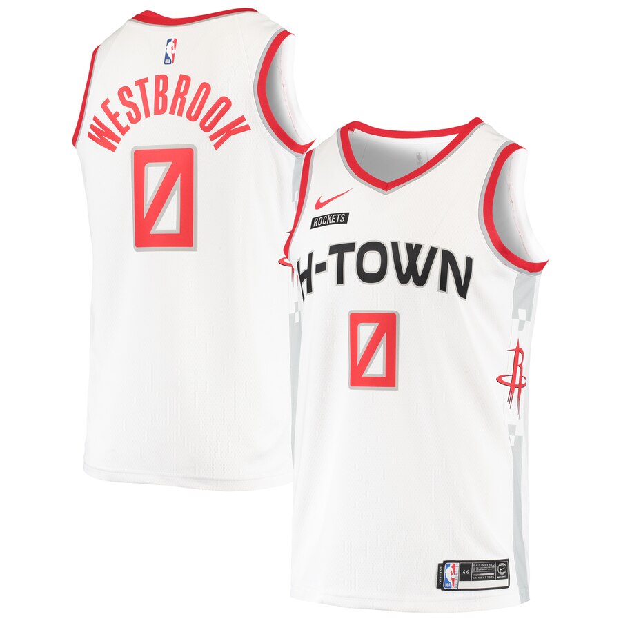 Russell Westbrook Houston Rockets Swingman Basketball Jersey - City Edition - White
