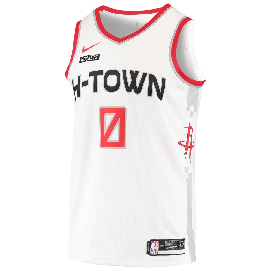 Alternative view of Russell Westbrook Houston Rockets Swingman Basketball Jersey - City Edition - White
