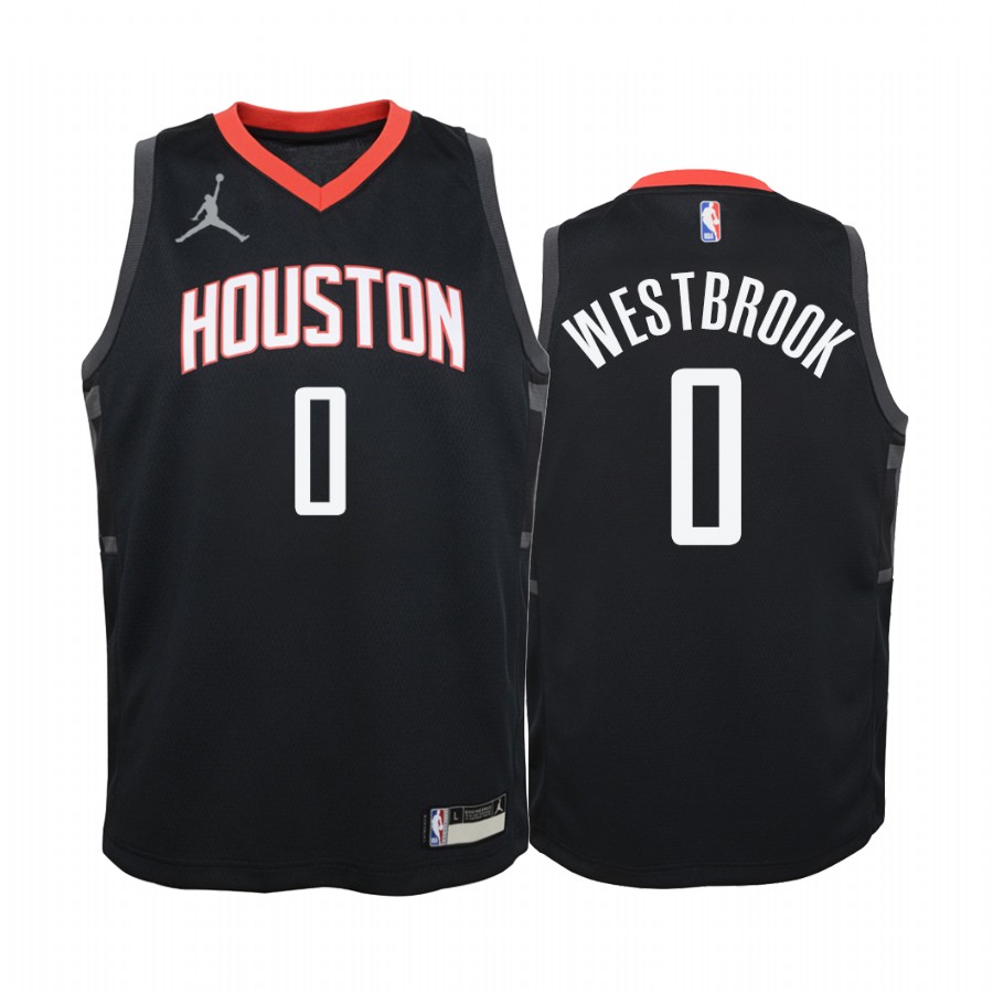 Russell Westbrook Houston Rockets Youth Red Statement Basketball Jersey Jumpman