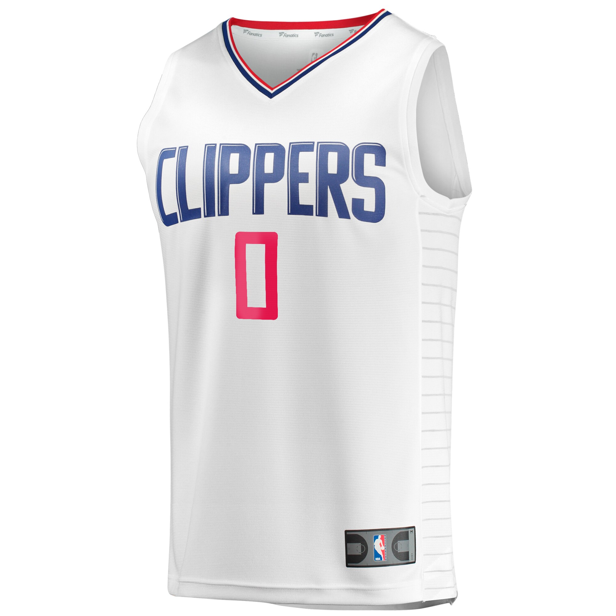 Alternative view of Russell Westbrook La Clippers Fanatics Fast Break Player Basketball Jersey - Association Edition - White