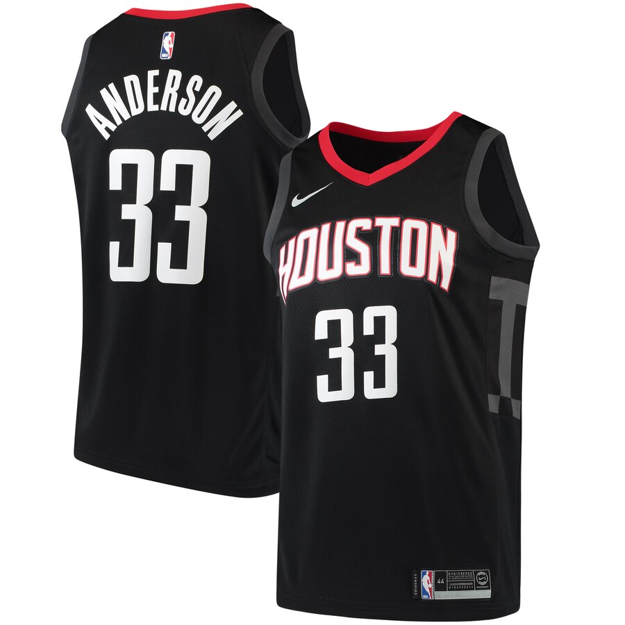 Ryan Anderson Houston Rockets Swingman Basketball Jersey - Statement Edition - Black