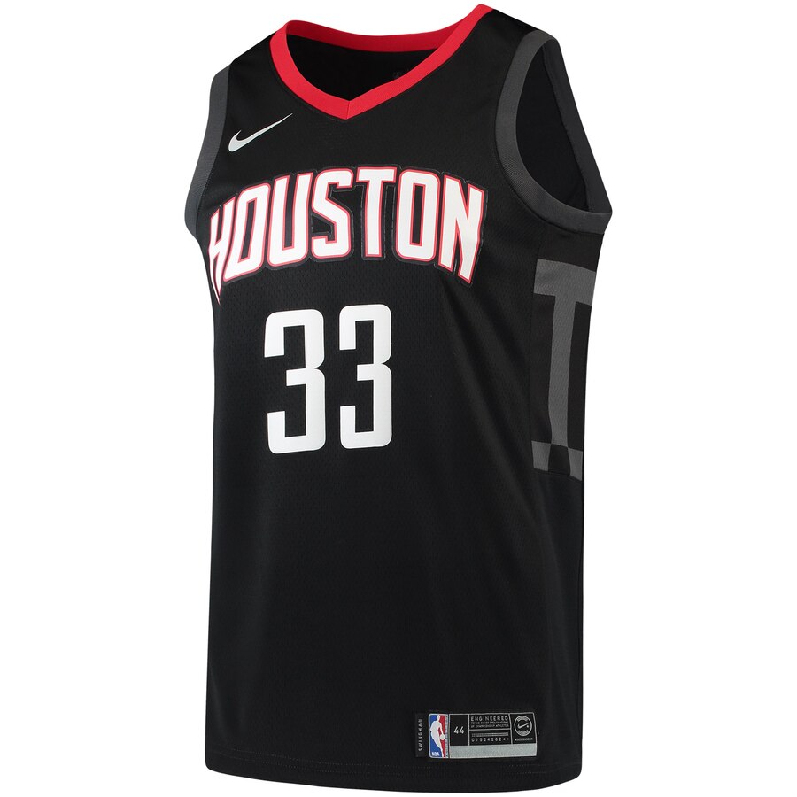 Alternative view of Ryan Anderson Houston Rockets Swingman Basketball Jersey - Statement Edition - Black