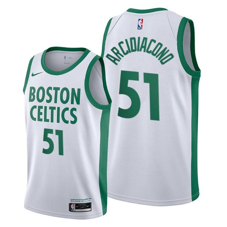 Ryan Arcidiacono Boston Celtics White City Edition Basketball Jersey 51 - Men Basketball Jersey - JS206