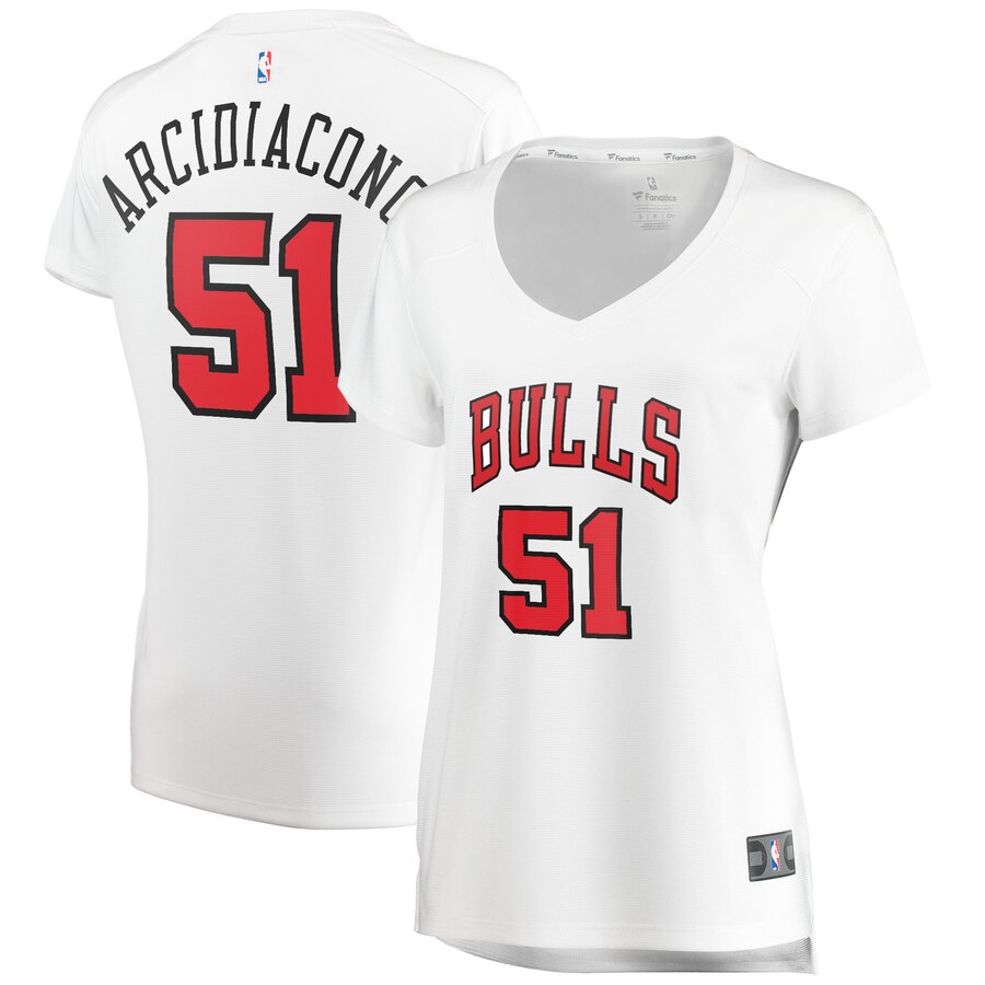 Ryan Arcidiacono Chicago Bulls Fanatics Branded Women's Fast Break Player Team Basketball Jersey - Association Edition - White