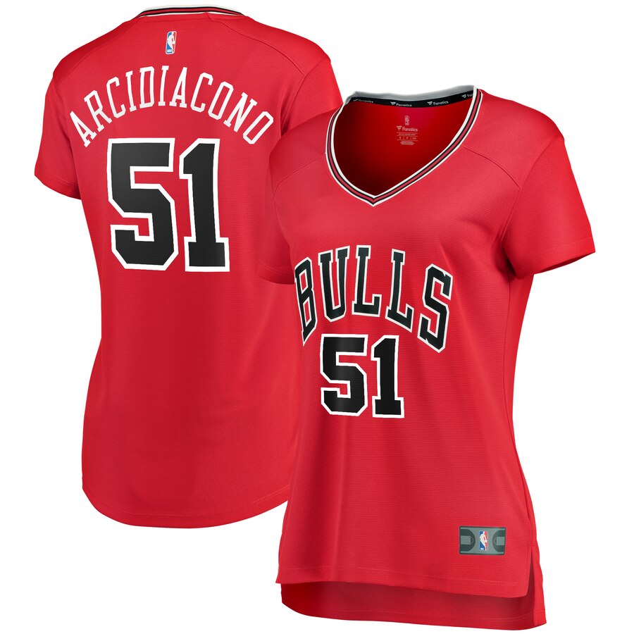 Ryan Arcidiacono Chicago Bulls Fanatics Branded Women's Fast Break Player Team Basketball Jersey - Icon Edition - Red