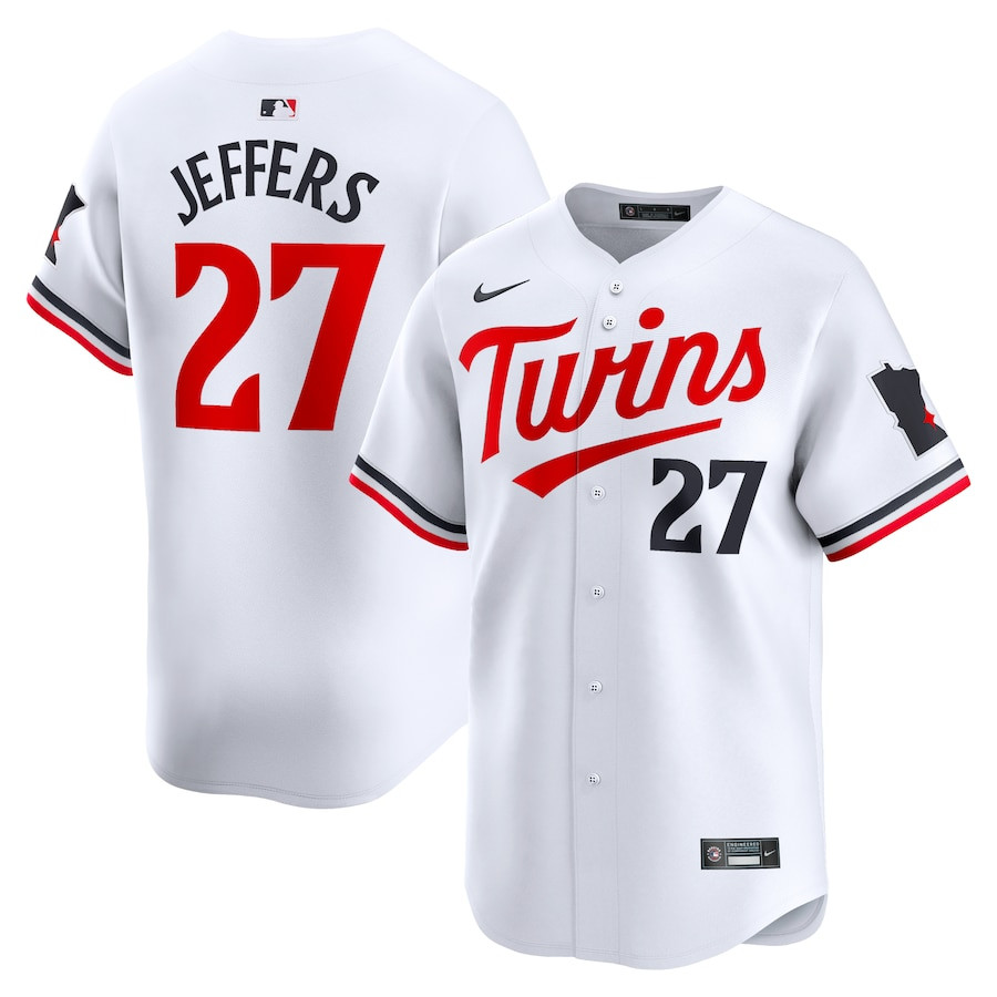 Ryan Jeffers 27 Minnesota Twins Home Limited Player Men Baseball Jersey - White 
