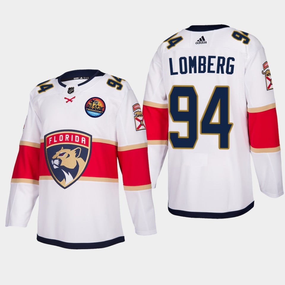 Ryan Lomberg 94 Florida Panthers 2023 All-Star Game Hockey Jersey White Equipment - JS888 