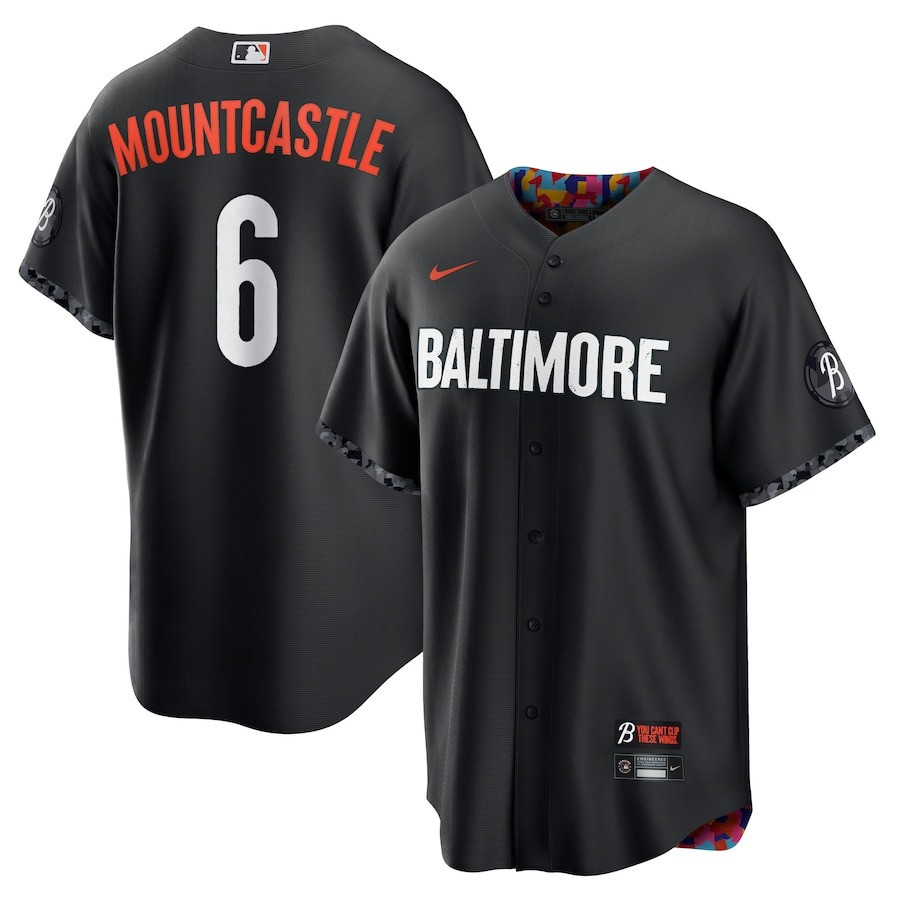 Ryan Mountcastle 6 Baltimore Orioles 2023 City Connect Men Baseball Jersey - Black