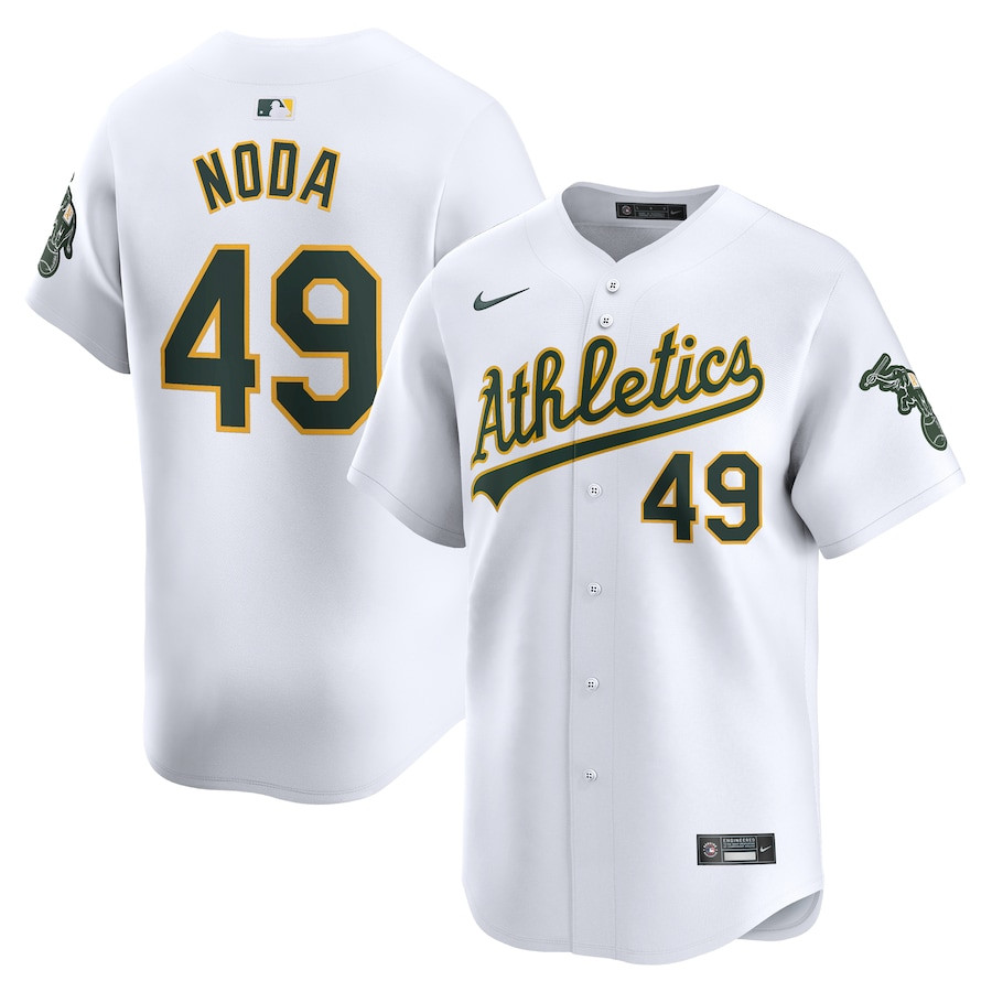 Ryan Noda 49 Oakland Athletics Home Limited Player Men Baseball Jersey - White 