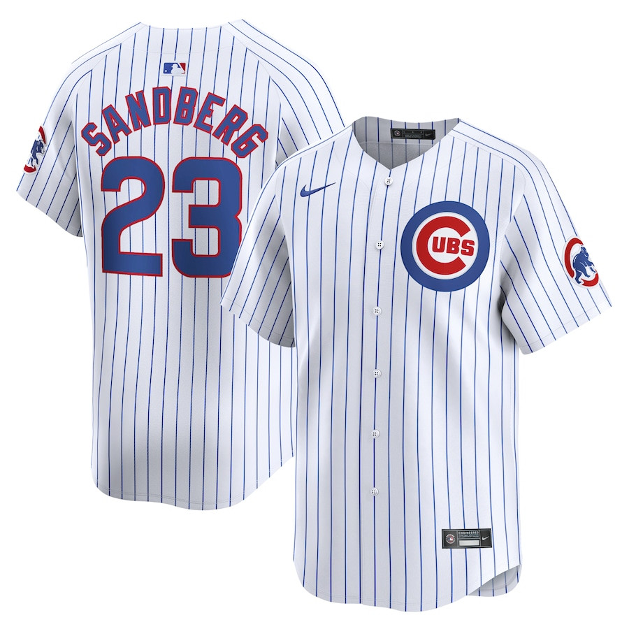 Ryne Sandberg 23 Chicago Cubs Home Limited Player Men Baseball Jersey - White