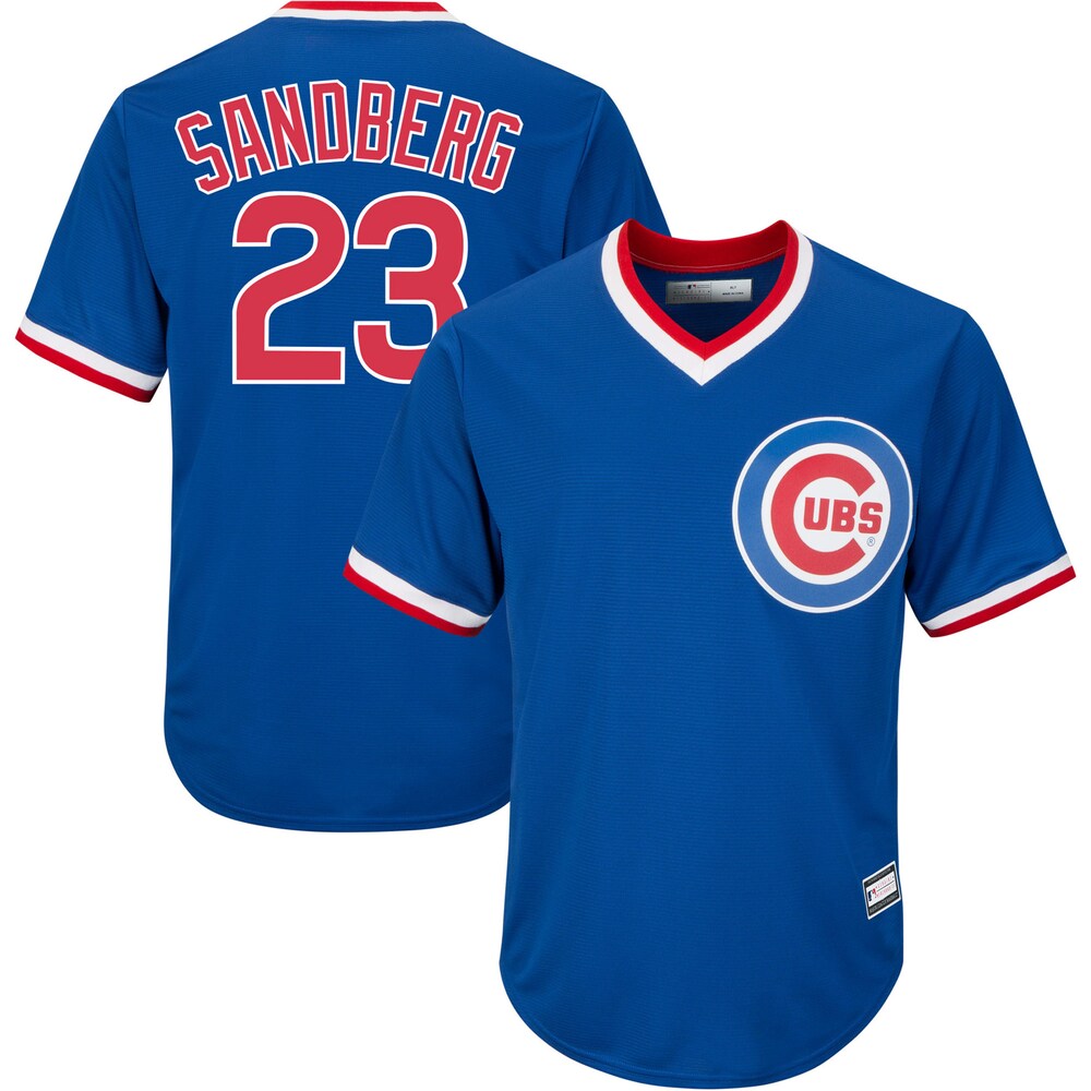 Ryne Sandberg Chicago Cubs Road Cooperstown Collection Player Baseball Jersey - Royal
