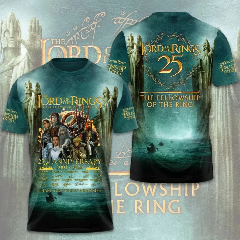 The Lord Of The Rings 25th Anniversary 2001-2026 Shirt Birthday Gift For Her Him