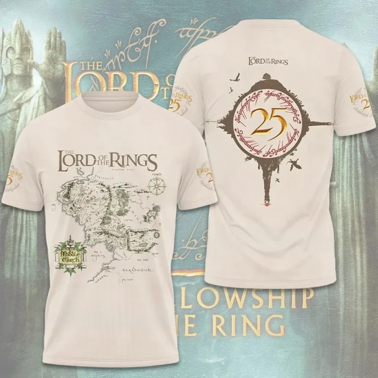 The Lord of the Rings 25th Anniversary 2026 3D Gift For Fans S-5XL PP2705