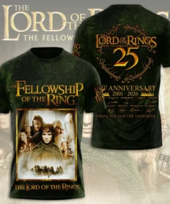 The Lord of the Rings 25th Anniversary AOP 3D T-Shirt