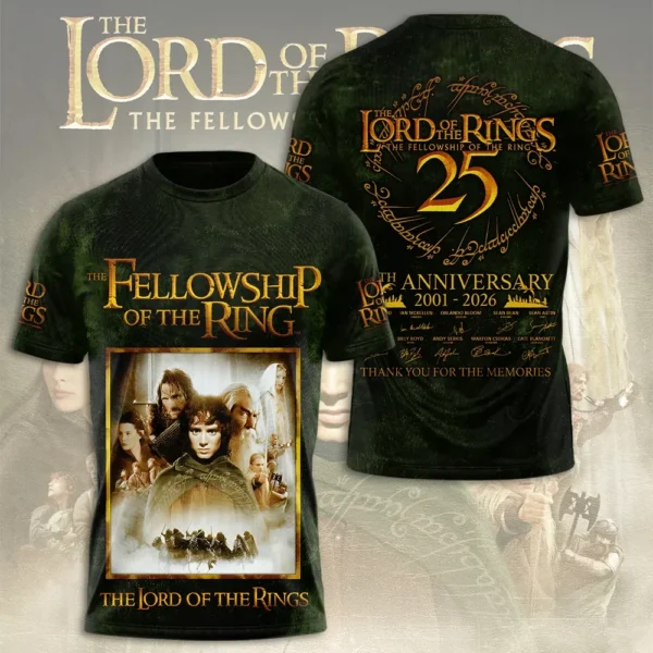 The Lord of the Rings 25th Anniversary AOP 3D T-Shirt