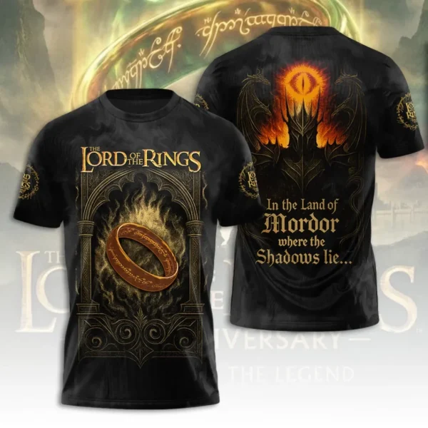 The Lord of the Rings 25th Anniversary AOP 3D T-Shirt