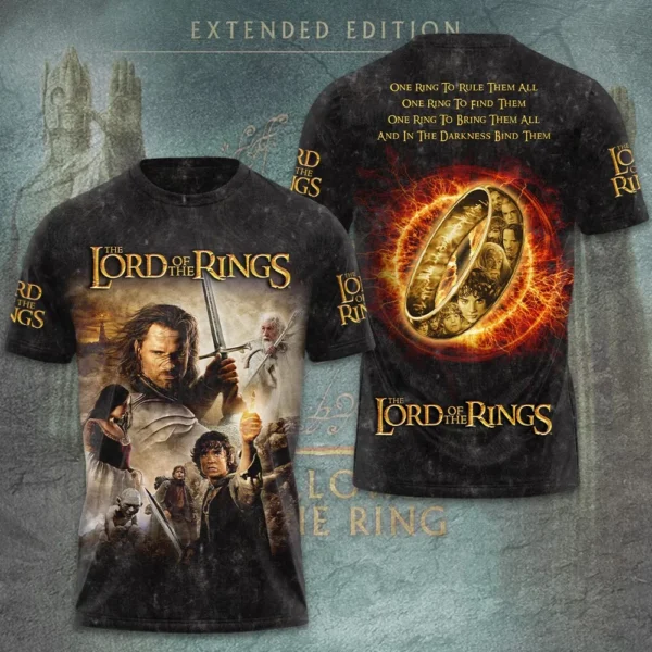The Lord of the Rings 25th Anniversary AOP 3D T-Shirt