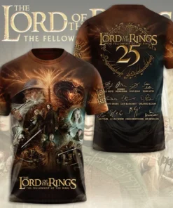 The Lord Of The Rings 25th Anniversary 3D T-Shirt