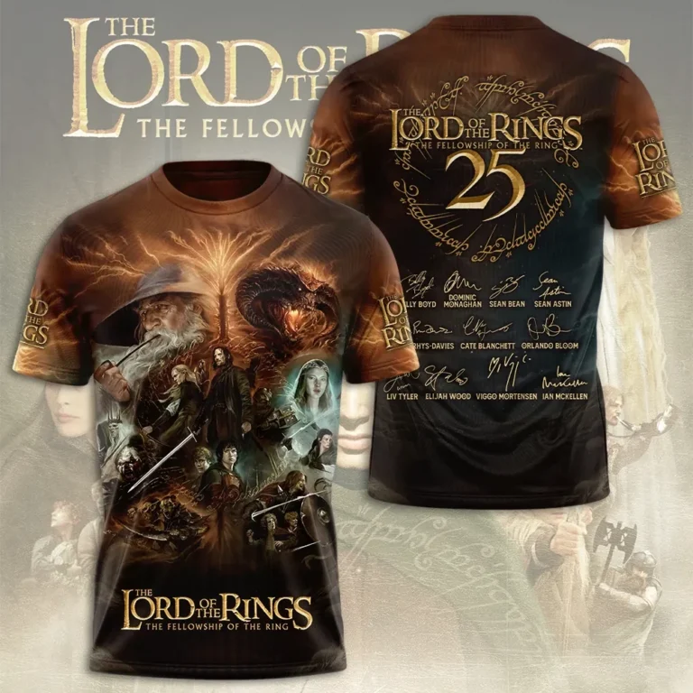 The Lord Of The Rings 25th Anniversary 3D T-Shirt