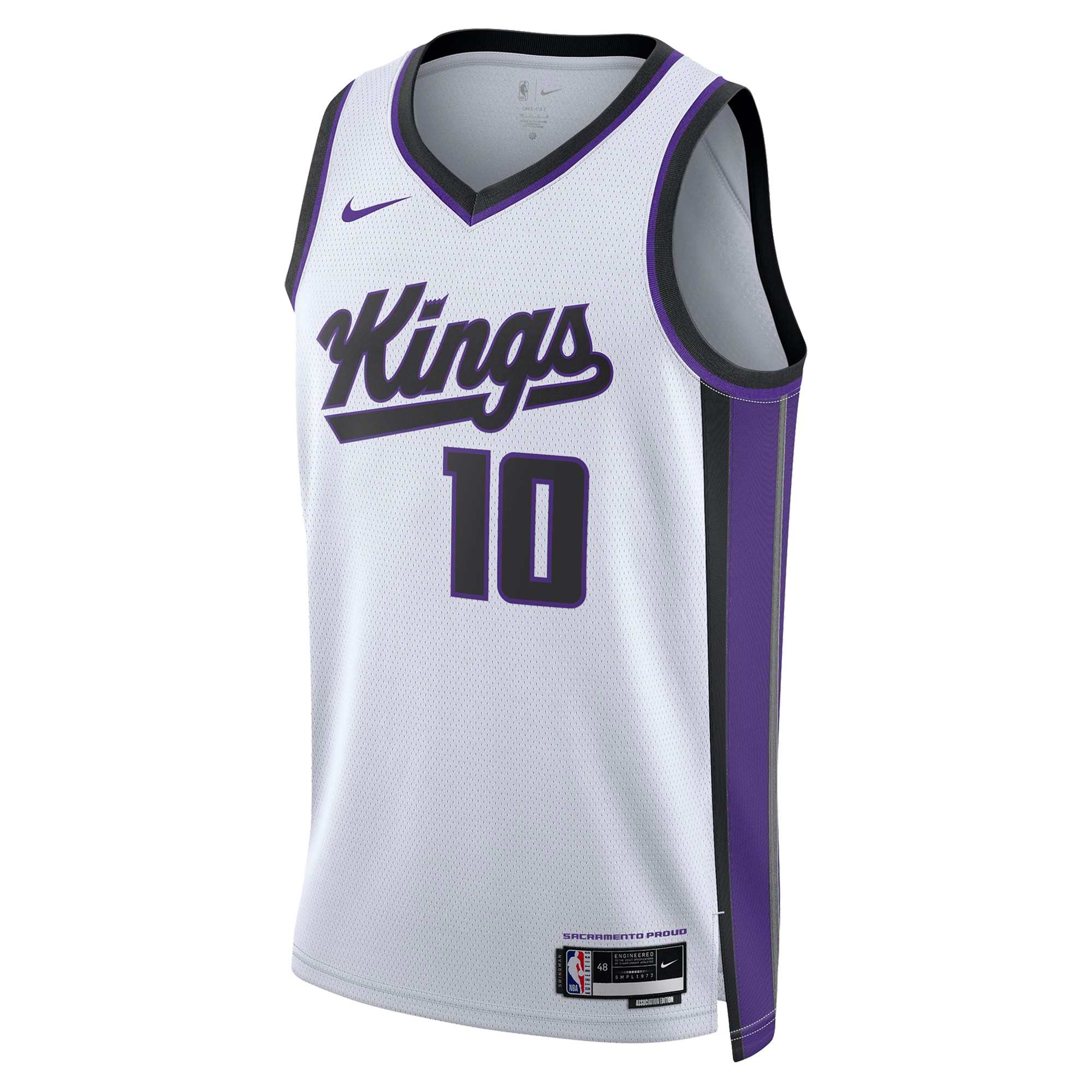 Alternative view of Sacramento Kings Association Edition Swingman Basketball Jersey - White - DeMar DeRozan - Unisex - JS362 