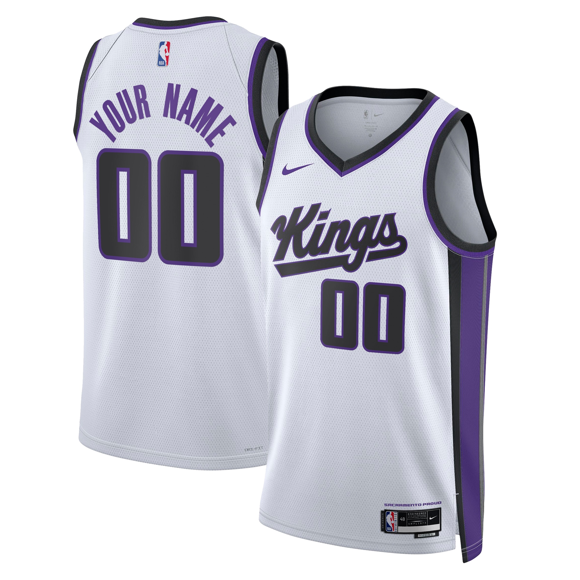 Sacramento Kings Association Swingman Basketball Jersey - Custom - Unisex - JS896 