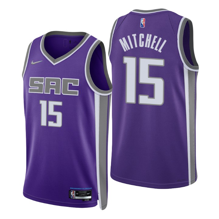 Sacramento Kings Davion Mitchell 75th Anniversary Basketball Jersey